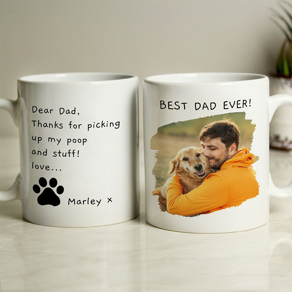 Personalised Photo Best Dad Pet Mug