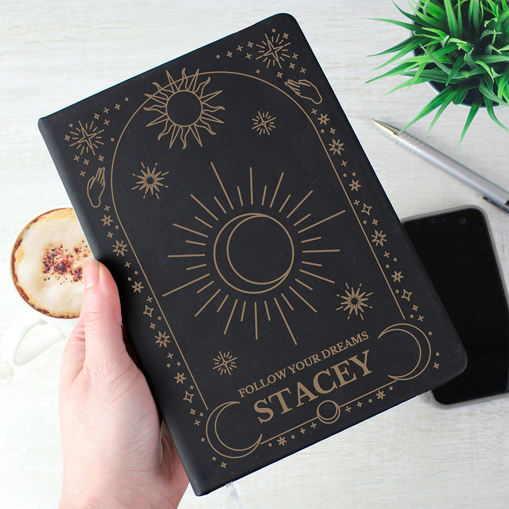 Personalised Celestial Hardback Notebook