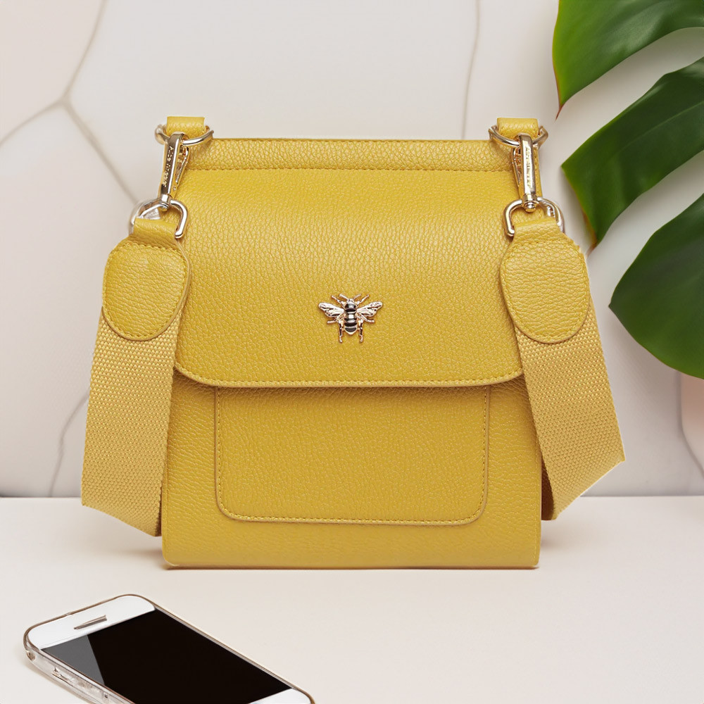 Bloomsbury Cross Body Bag - Ochre yellow