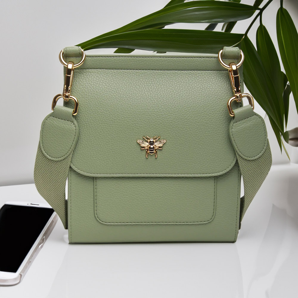 Bloomsbury Cross Body Bag - Sage green