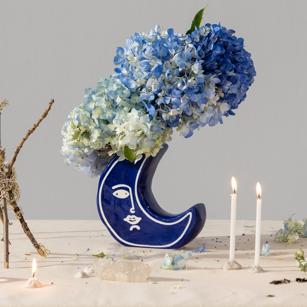 Blue Moon Vase