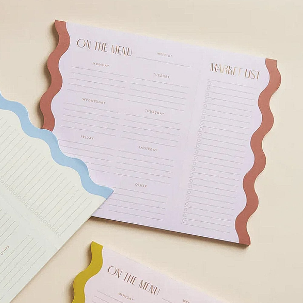 Lilac & Nutmeg Meal Planner Notepad with Magnets