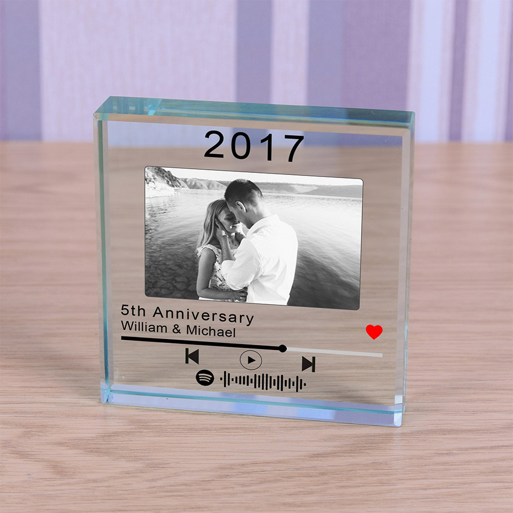 Personalised Glass Token - Special Year Playlist