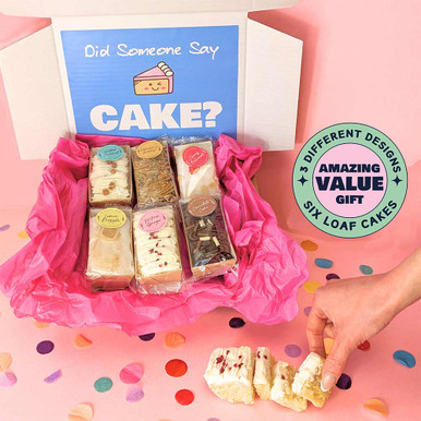 Click to view product details and reviews for Personalised Six Mini Loaf Cakes Gift Box.