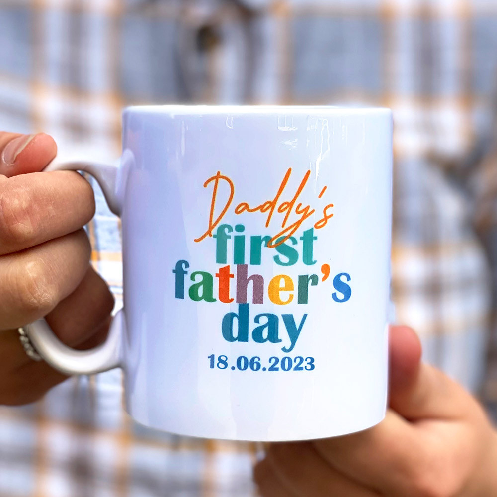 Personalised First Fathers Day Mug