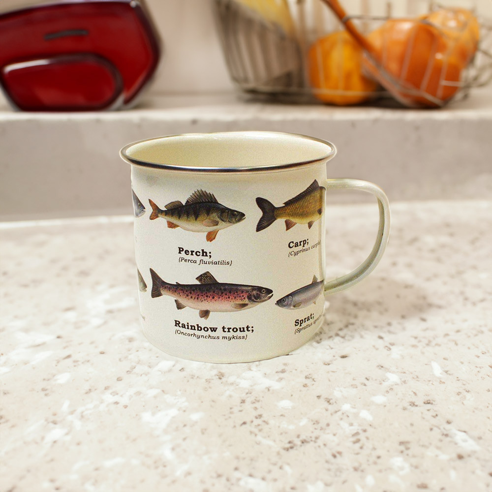 Ecologie Fish Enamel Mug