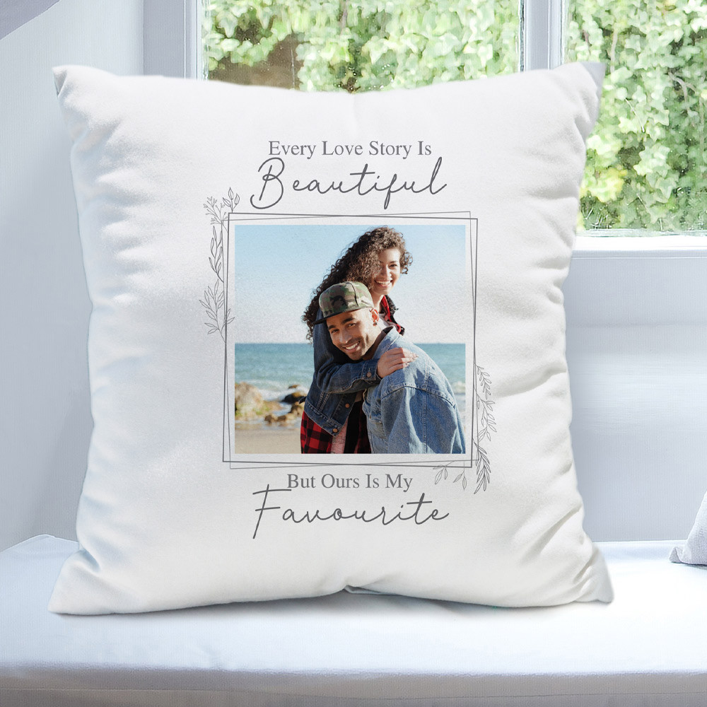 Personalised Photo Love Story Pillow