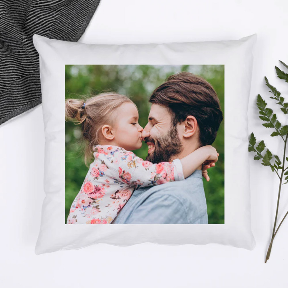 Personalised Photo Canvas Cushion Cover Large (45cm)