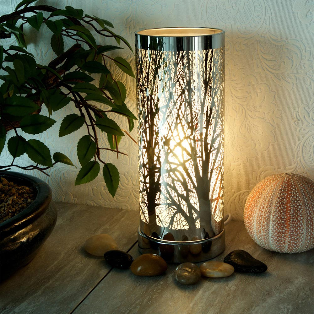 Silver Aroma Touch Lamp