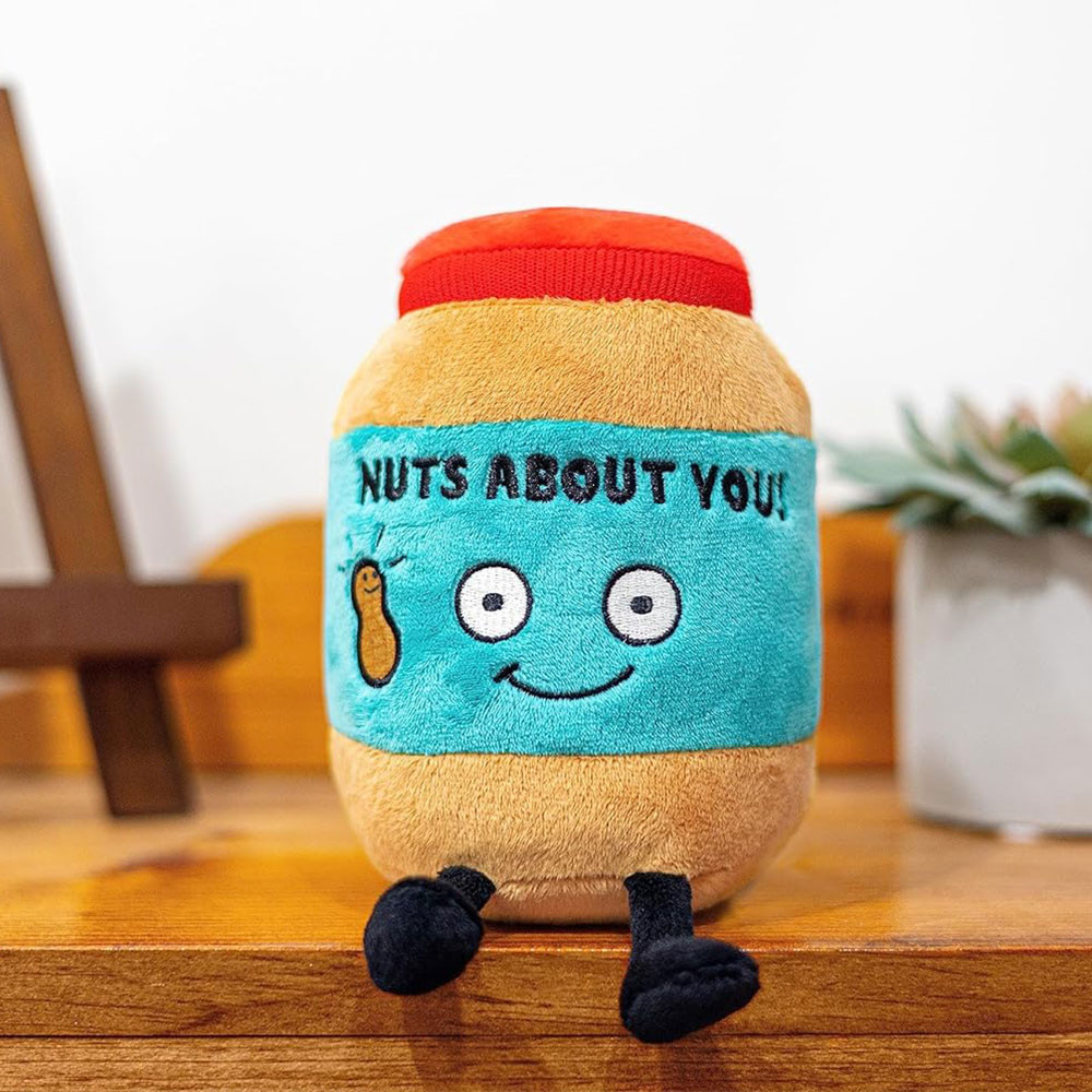 Punchkin Nuts About You Plush Peanut Butter Jar