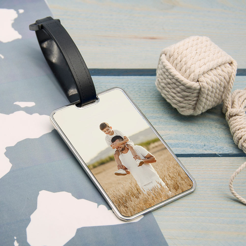 Personalised Photo Luggage Tag