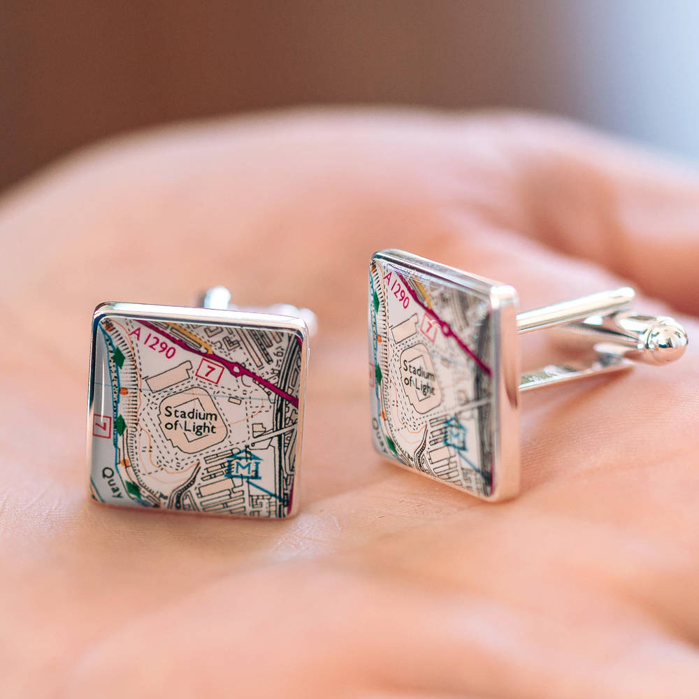 Favourite Place Football Cufflinks