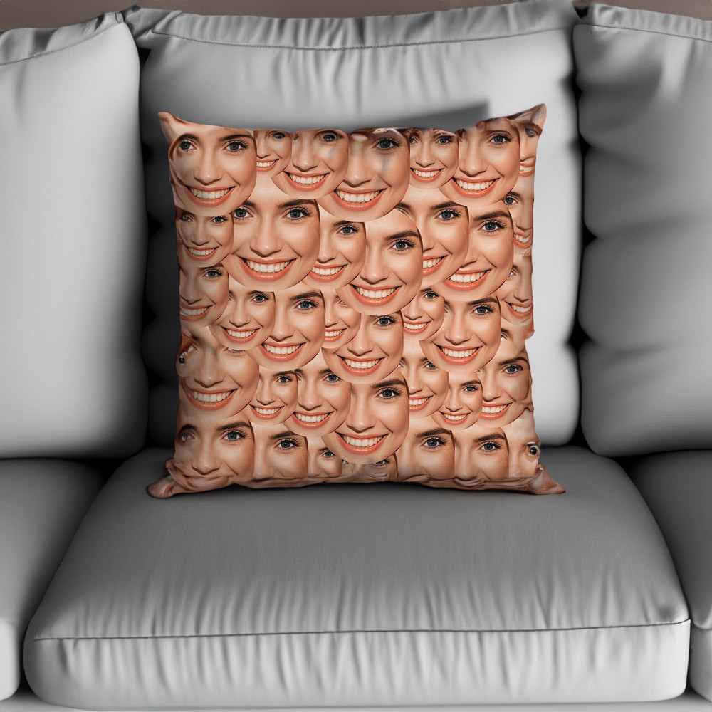 Personalised Photo Face All Over Cushion 1