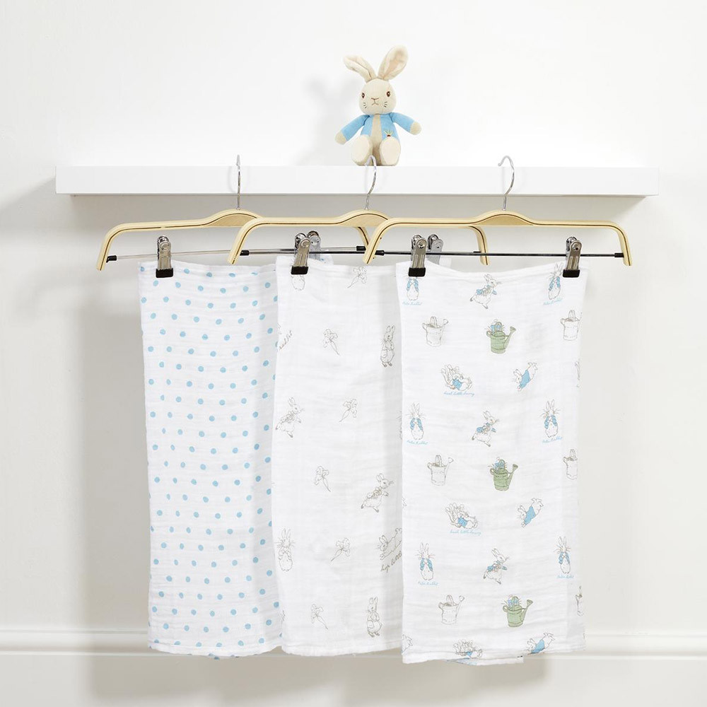 Peter Rabbit Plush and Muslin Set