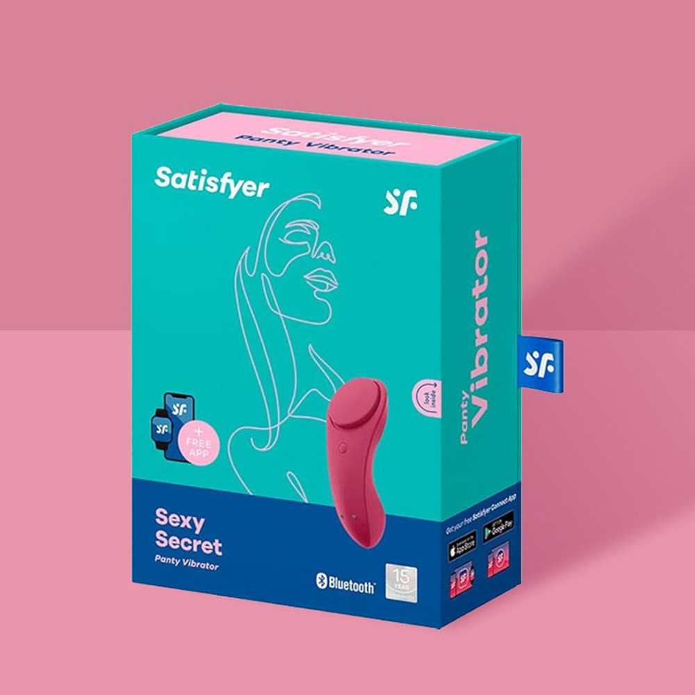 Satisfyer App Enabled Panty Vibrator Wine Red