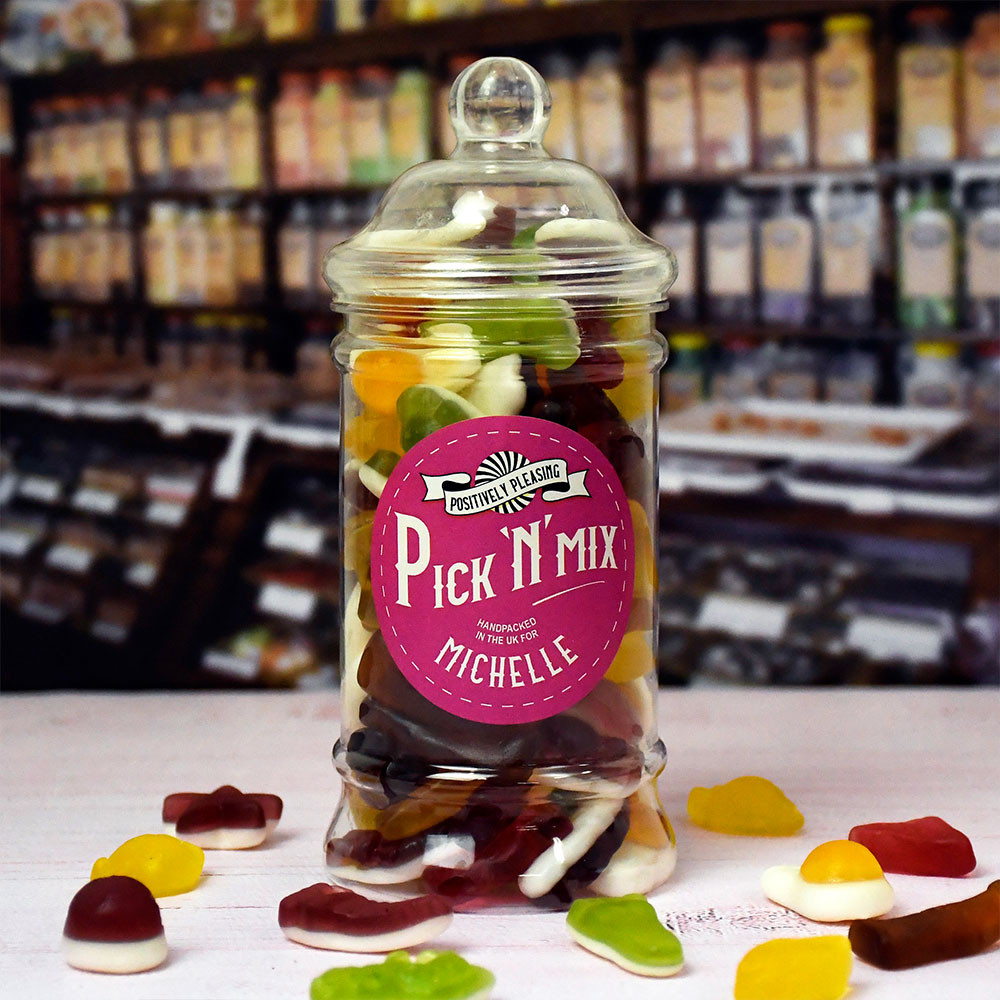 Personalised Pick n Mix Victorian Sweets Jar