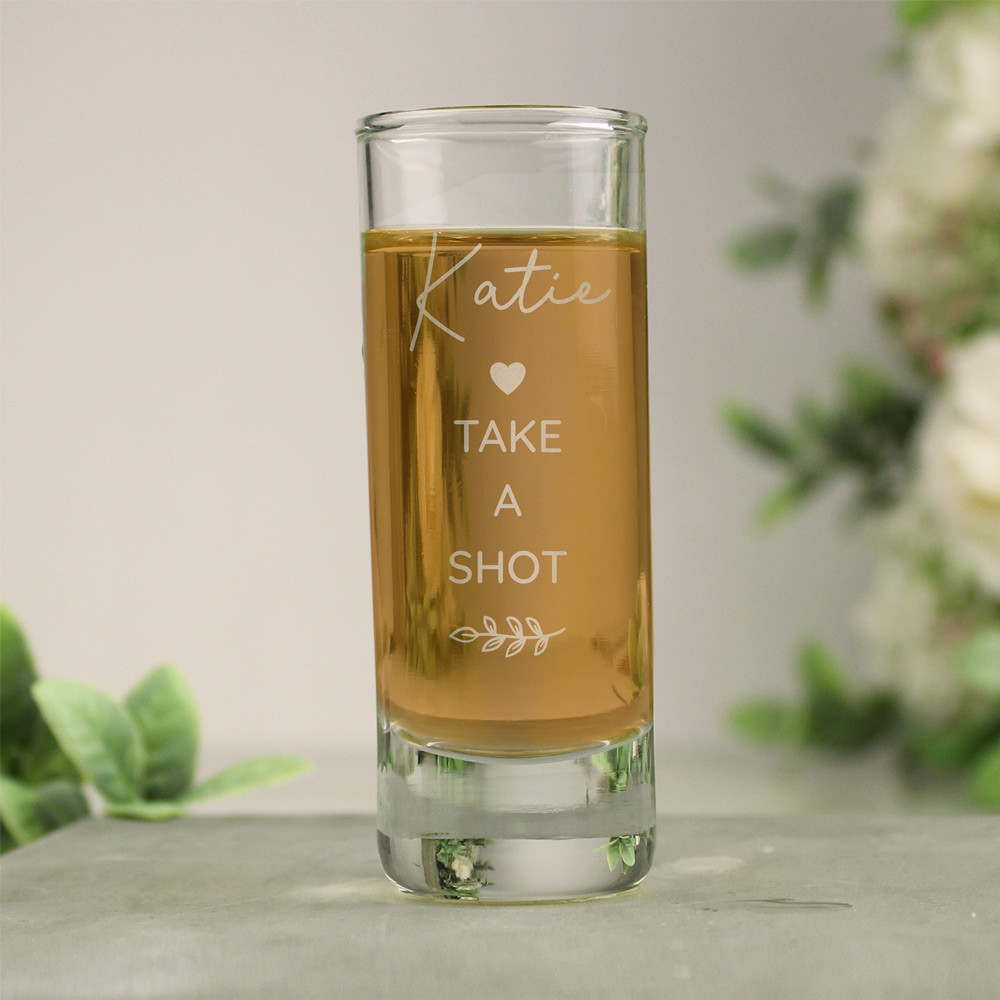 Personalised Hen Party Shot Glass