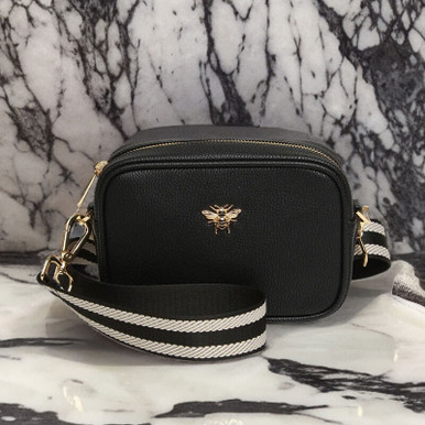 Image of Alice Wheeler Mini Mayfair Black Crossbody Bag