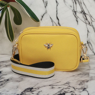 Image of Alice Wheeler Mini Mayfair Mustard Crossbody Bag