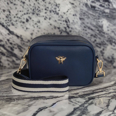 Image of Alice Wheeler Mini Mayfair Blue Crossbody Bag