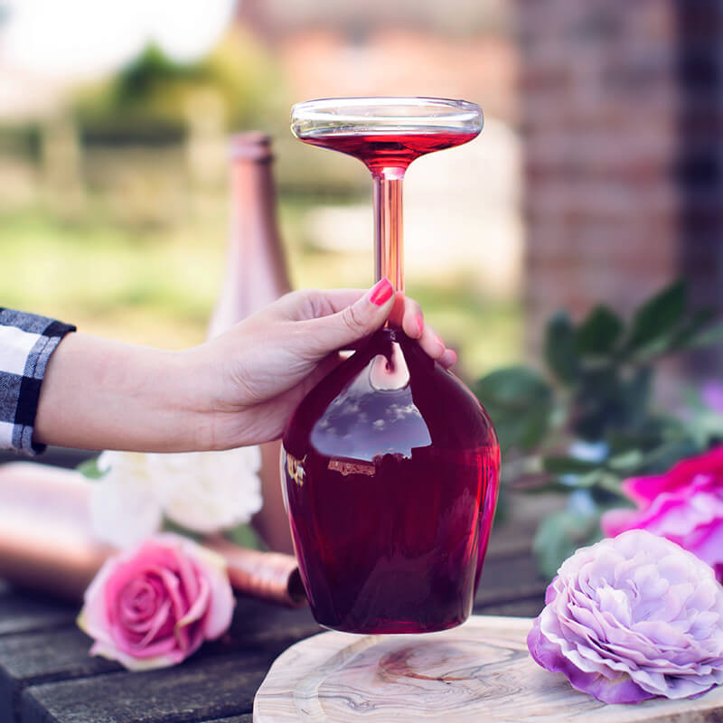 Giant Upside Down Wine Glass