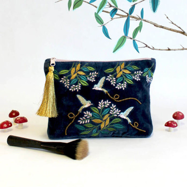Image of Disaster Design Secret Garden Bird Make Up Bag