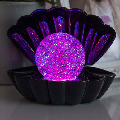 Image of Black Glitter Light Clam
