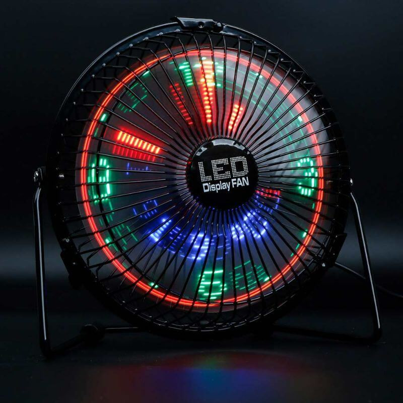 Desktop LED Clock Fan