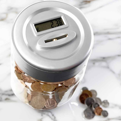 Click to view product details and reviews for Digital Coin Counting Money Jar.