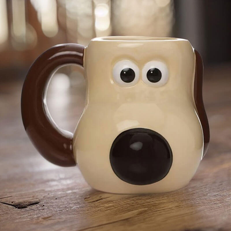 Aardman Wallace and Gromit Shaped Boxed Mug