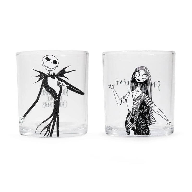 Nightmare Before Christmas Set Of 2 Glasses