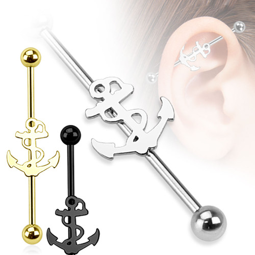 Anchor 316L Surgical Steel Industrial Barbell