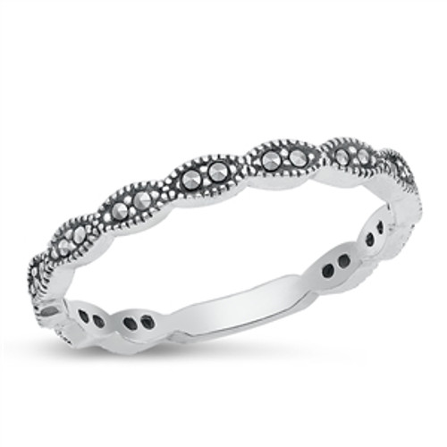 Marcasite Sterling Silver Ring