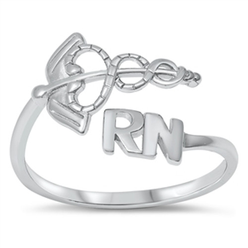 Silver Ring - Caduceus RN