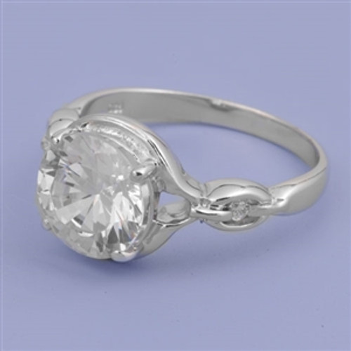 Round Sterling Silver 925 Ring