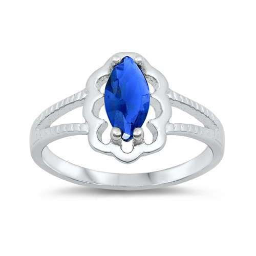 Baby Sterling Silver Sapphire Ring