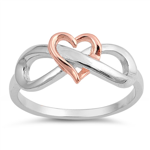 Silver Ring - Heart Infinity