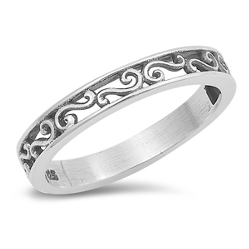 Silver Ring - Filigree Band