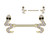 316L Surgical Steel Nipple Barbell With CZ Snake Ends