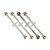 Implant Grade Titanium Externally Threaded Industrial Barbell With CNC Set CZ Lined Cross Center