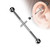 Implant Grade Titanium Externally Threaded Industrial Barbell With CNC Set CZ Lined Cross Center