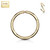 14Kt. Yellow Gold Bendable Hoop Rings For Ear Cratilage, Septum, Eyebrow, Nose and More