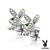 Pair of CZ Paved 316L Surgical Steel Playboy Bunny Post Earrings