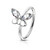 CZ Butterfly Bendable Nose, Cartilage Hoop Rings