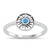 Silver Lab Opal Ring - Sun