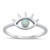 Silver Lab Opal Ring eye