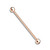 Twisted Rope 316L Surgical Steel Industrial Barbell