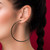 Pair of Black IP 316L Stainless Steel Round Hoop Earrings