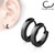 Pair of Small Plain Dome Hoop/Huggie Stainless Steel Earrings