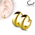 Pair of Classic Plain Dome Hoop/Huggie Stainless Steel Earrings